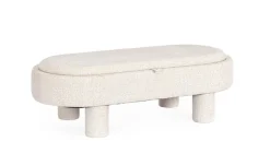 Pouf>Bizzotto POUF TANYA C-VASS OVALE BIANCO