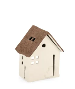 Vasi E Portacandele Natalizi>Bizzotto P.TEALIGHT 1P CLOVELY CASA AVORIO H15,5