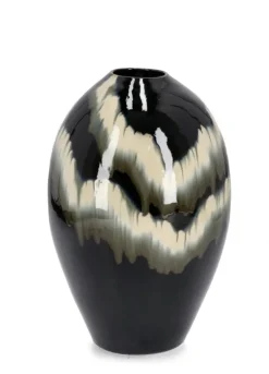 Vasi E Coprivasi>Bizzotto P.VASO COIRA BOMBATO NERO MELANGE H42
