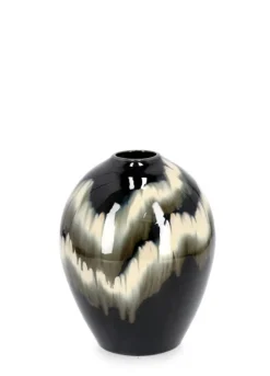 Vasi E Coprivasi>Bizzotto P.VASO COIRA BOMBATO NERO MELANGE H30