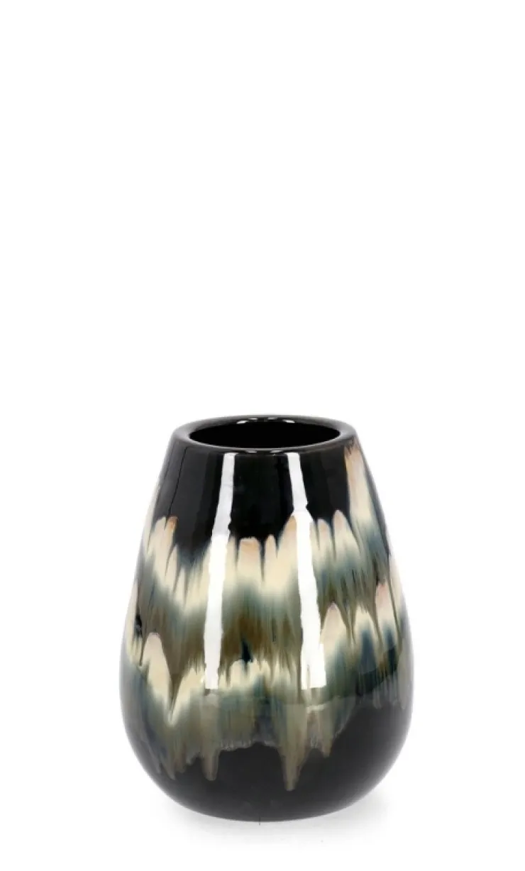 Vasi E Coprivasi>Bizzotto P.VASO COIRA SVASATO NERO MELANGE H32