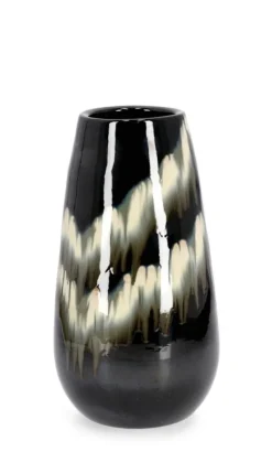 Vasi E Coprivasi>Bizzotto P.VASO COIRA SVASATO NERO MELANGE H48