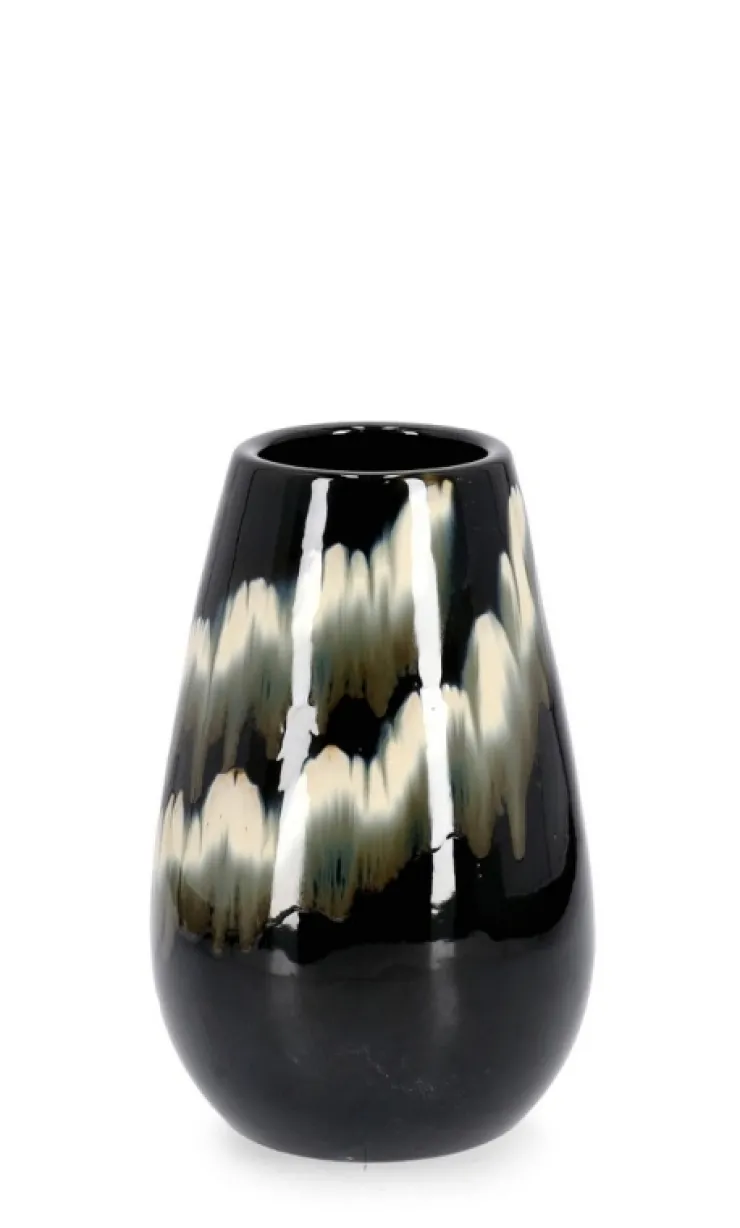 Vasi E Coprivasi>Bizzotto P.VASO COIRA SVASATO NERO MELANGE H40