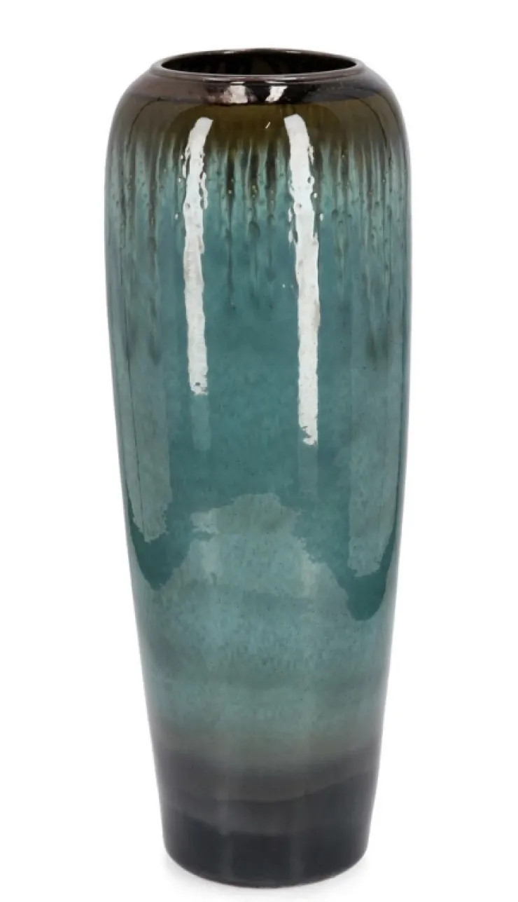 Vasi E Coprivasi>Bizzotto P.VASO COIRA SVASATO VERDE MELANGE H72