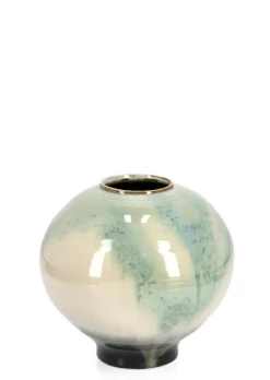 Vasi E Coprivasi>Bizzotto P.VASO COIRA TONDO BIANCO AZZURRO D30