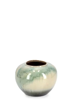 Vasi E Coprivasi>Bizzotto P.VASO COIRA TONDO BIANCO AZZURRO D25