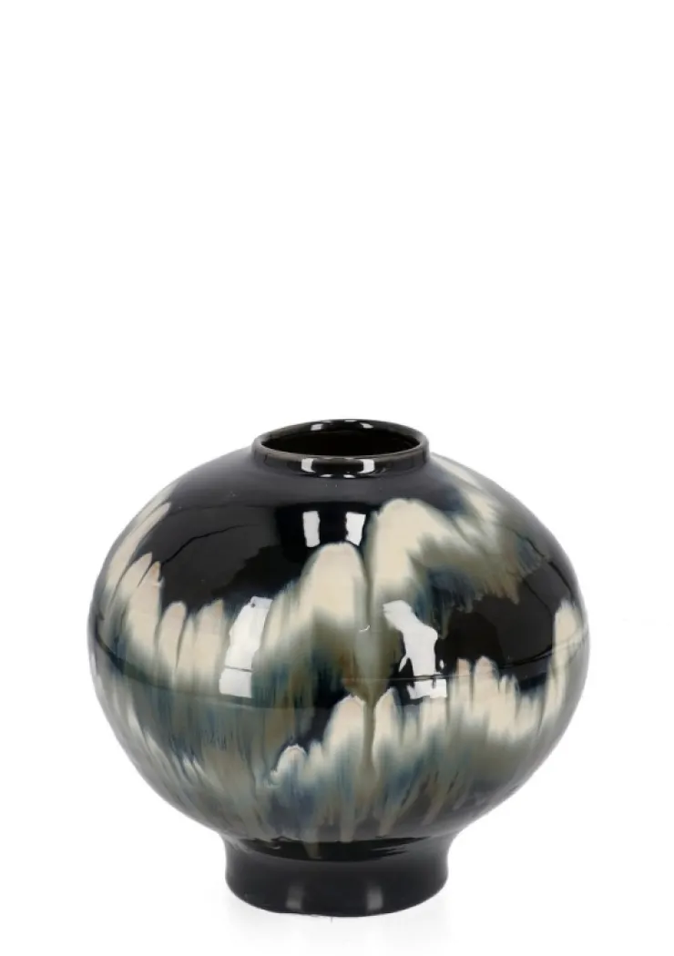 Vasi E Coprivasi>Bizzotto P.VASO COIRA TONDO NERO MELANGE D30