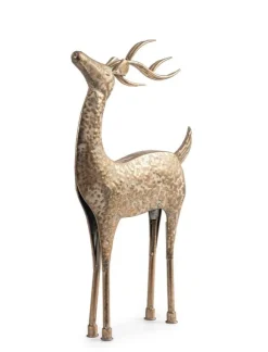 Oggettistica>Bizzotto RENNA BRYANNA STAND ORO H69,5