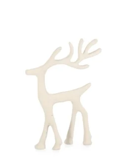 Oggettistica>Bizzotto RENNA CLOVELY STAND AVORIO H16,5