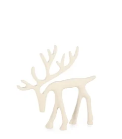 Oggettistica>Bizzotto RENNA CORNWALL STAND BIANCO H14,5