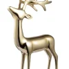 Oggettistica>Bizzotto RENNA GLOWER STAND ORO H28