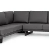 Salotti Completi>Bizzotto SALOTTO ANGOLARE IN ALLUMINIO ANTRACITE WG21 - INFINITY