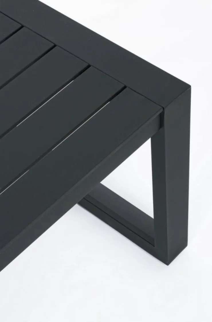 Salotti Completi>Bizzotto SALOTTO IN ALLUMINIO ANTRACITE LH32 - CAPTIVA