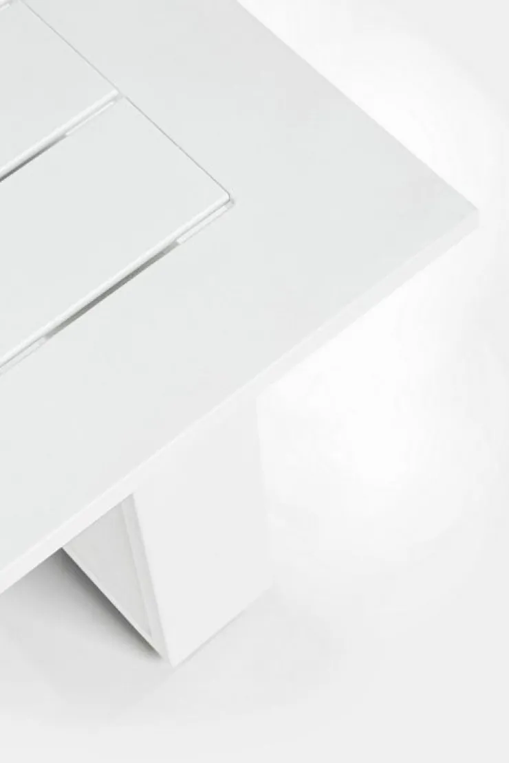Salotti Completi>Bizzotto SALOTTO IN ALLUMINIO BIANCO YK11 - BALTIC