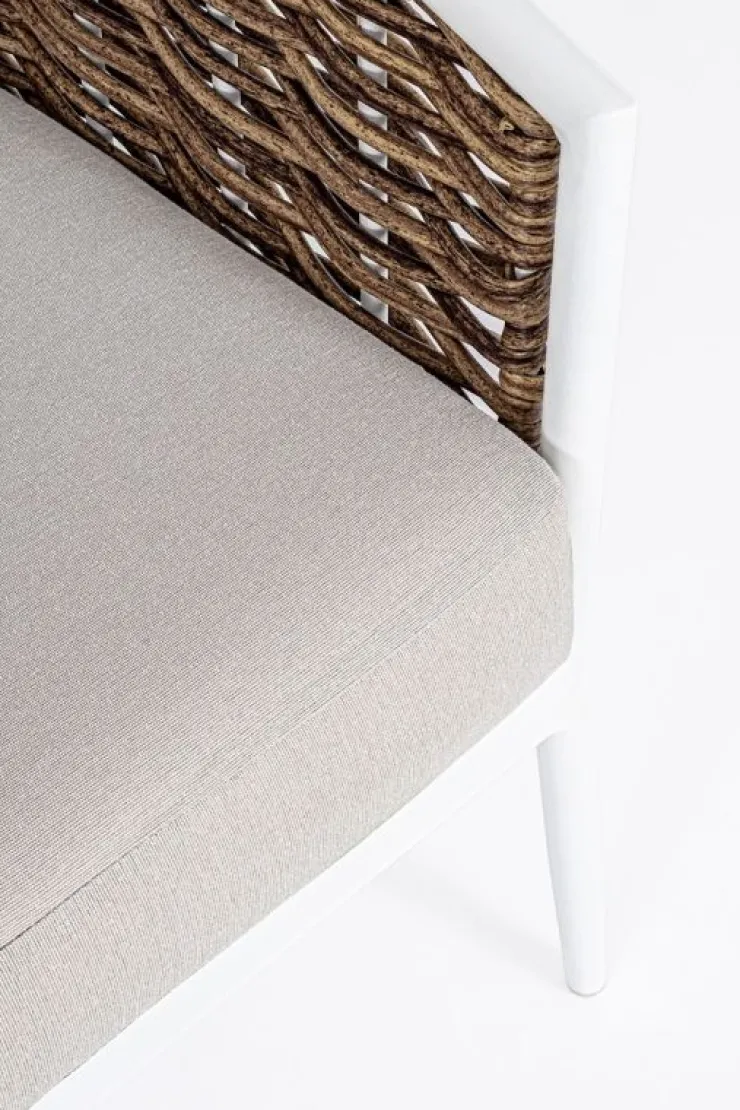 Salotti Completi>Bizzotto SALOTTO IN FIBRA SINTETICA BIANCO YK11 - MARIBELA