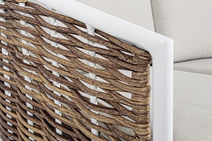 Salotti Completi>Bizzotto SALOTTO IN FIBRA SINTETICA BIANCO YK11 - MARIBELA