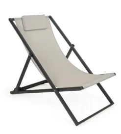 Lettini, Sdraio E Chaise Longue>Bizzotto SDRAIO IN ALLUMINIO GRIGIO SCURO - TAYLOR
