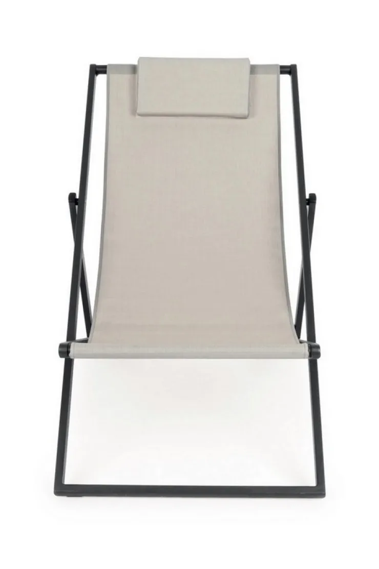 Lettini, Sdraio E Chaise Longue>Bizzotto SDRAIO IN ALLUMINIO GRIGIO SCURO - TAYLOR