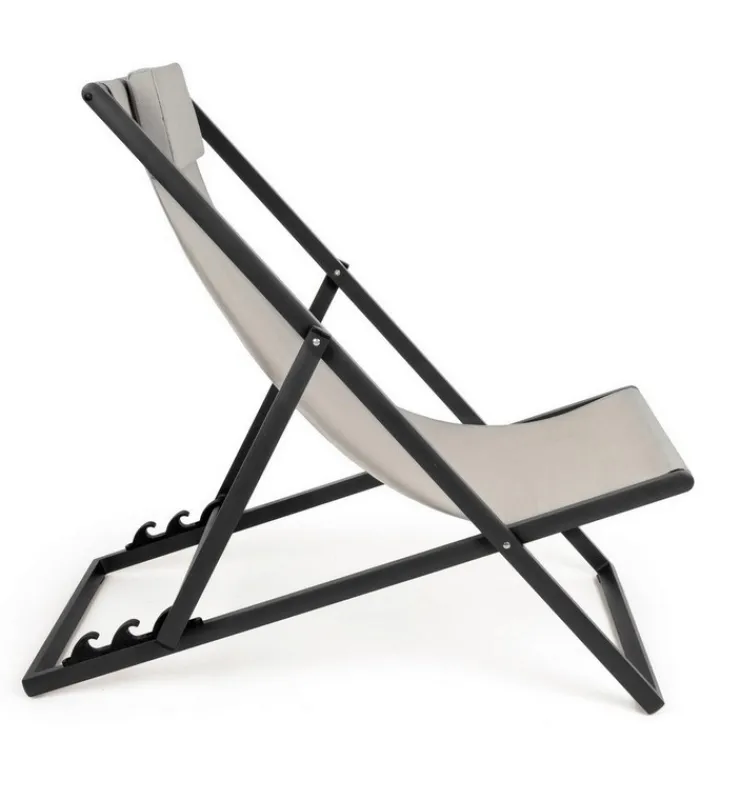 Lettini, Sdraio E Chaise Longue>Bizzotto SDRAIO IN ALLUMINIO GRIGIO SCURO - TAYLOR