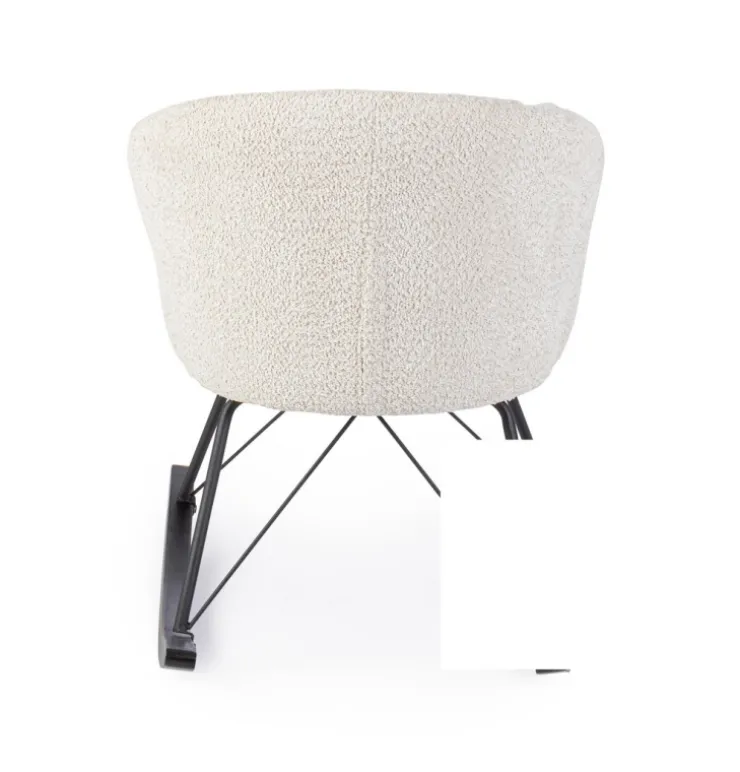 Poltrone E Chaise Longue>Bizzotto SEDIA A DONDOLO EFFETTO BOUCLE' NATURALE - SIBILLA