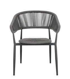 Sedie>Bizzotto SEDIA C-BR ALGAIDA ANTRACITE/GRIGIO
