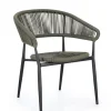 Sedie>Bizzotto SEDIA C-BR ALGAIDA ANTRACITE/VERDE