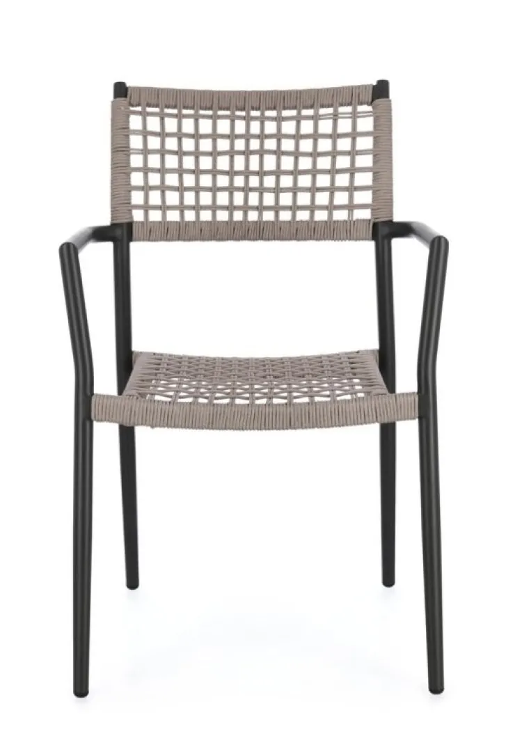Sedie>Bizzotto SEDIA C-BR CALETA ANTRACITE/KHAKI