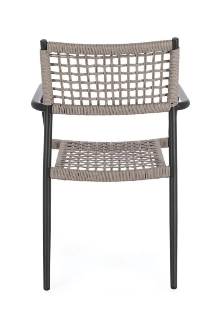 Sedie>Bizzotto SEDIA C-BR CALETA ANTRACITE/KHAKI