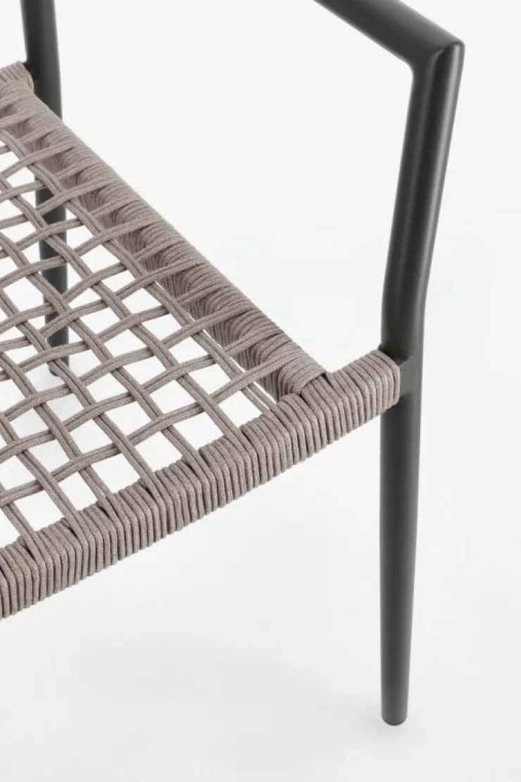 Sedie>Bizzotto SEDIA C-BR CALETA ANTRACITE/KHAKI