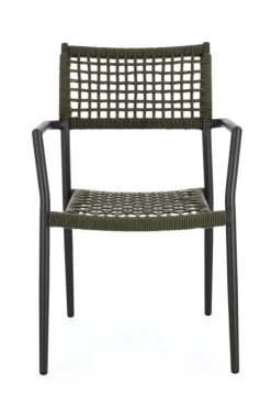 Sedie>Bizzotto SEDIA C-BR CALETA ANTRACITE/VERDE
