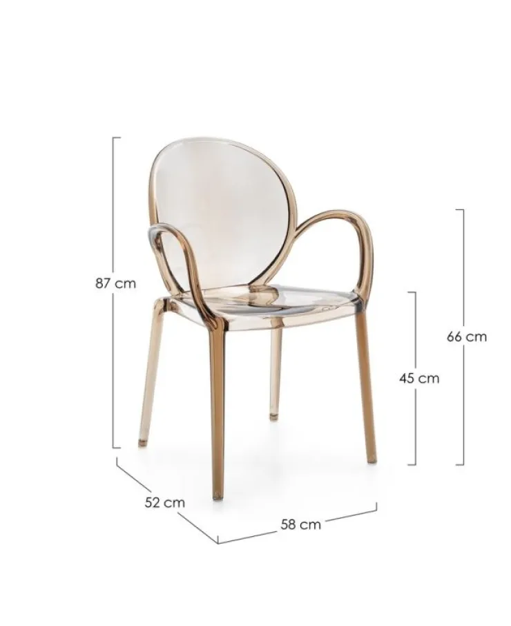 Sedie>Bizzotto SEDIA C-BR CAMILLA COFFEE