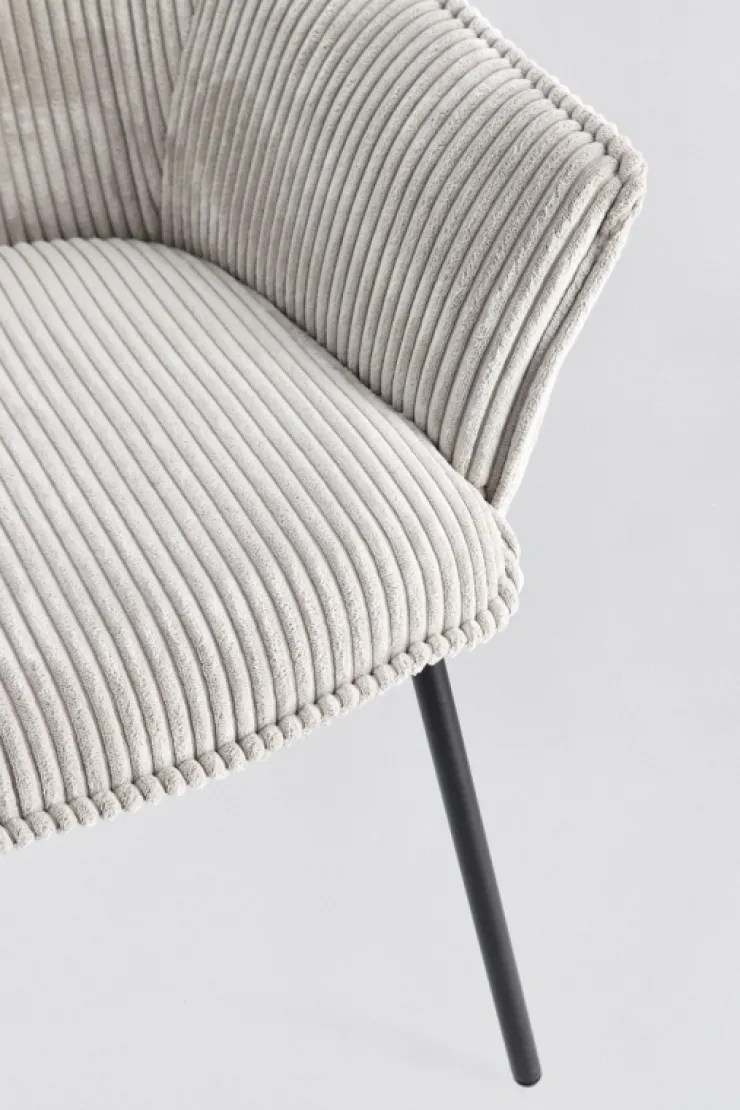 Sedie>Bizzotto SEDIA C-BR CASSIDY NERO/GRIGIO CHIARO