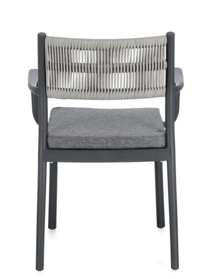 Sedie>Bizzotto SEDIA C-BR C-C ALVIN ANTRACITE/GRIGIO CH