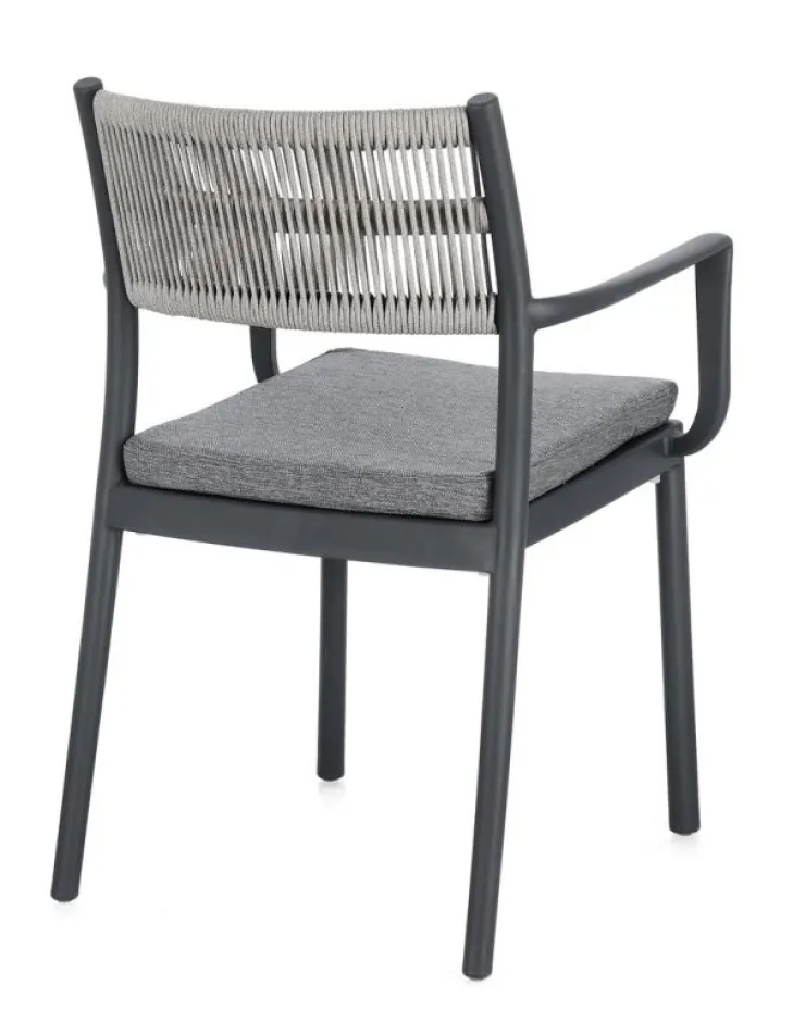 Sedie>Bizzotto SEDIA C-BR C-C ALVIN ANTRACITE/GRIGIO CH