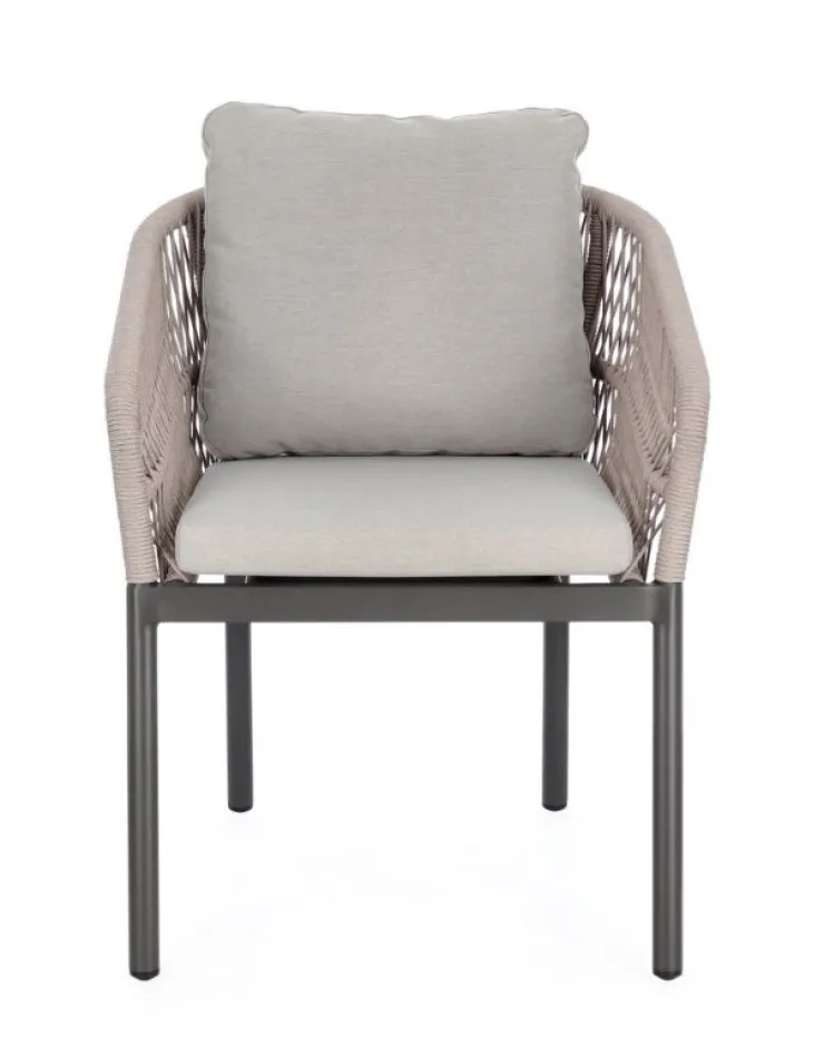 Sedie>Bizzotto SEDIA C-BR C-C GALDANA ANTRACITE/KHAKI