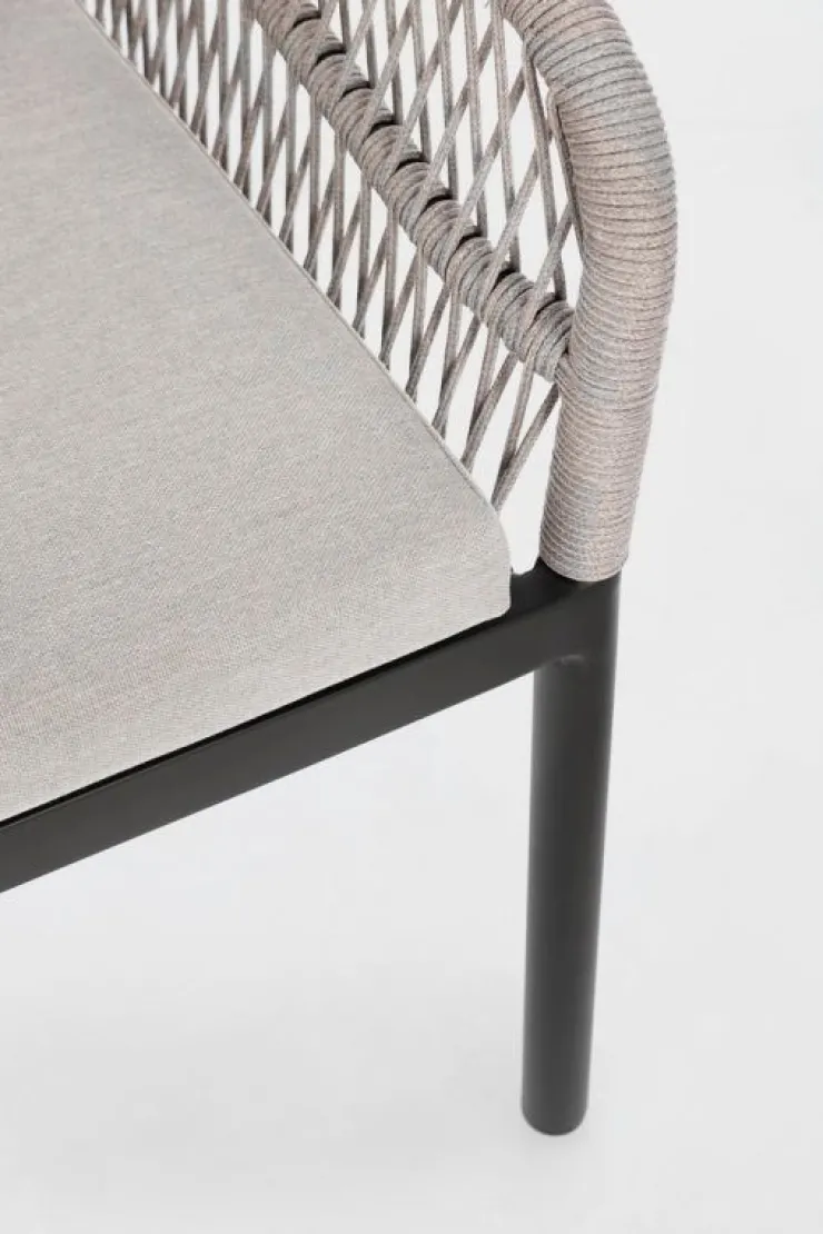 Sedie>Bizzotto SEDIA C-BR C-C GALDANA ANTRACITE/KHAKI