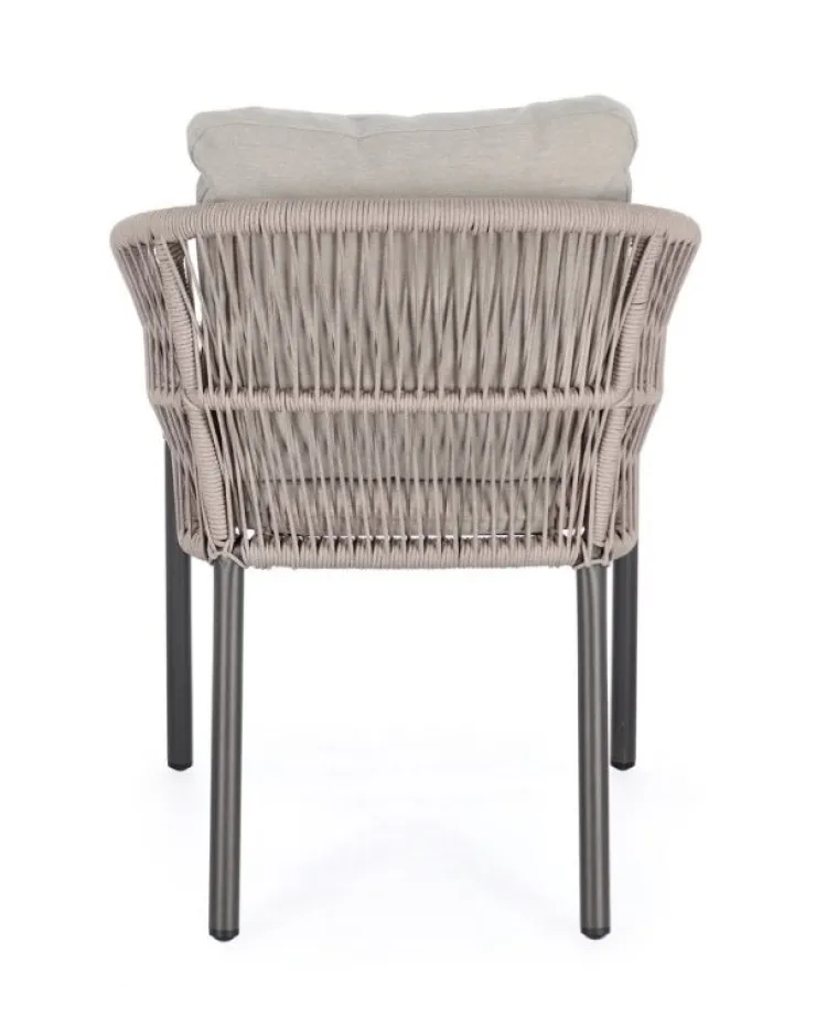 Sedie>Bizzotto SEDIA C-BR C-C GALDANA ANTRACITE/KHAKI