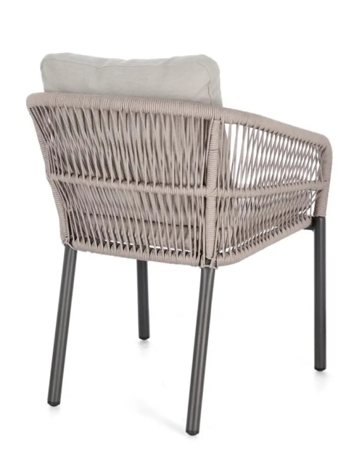 Sedie>Bizzotto SEDIA C-BR C-C GALDANA ANTRACITE/KHAKI