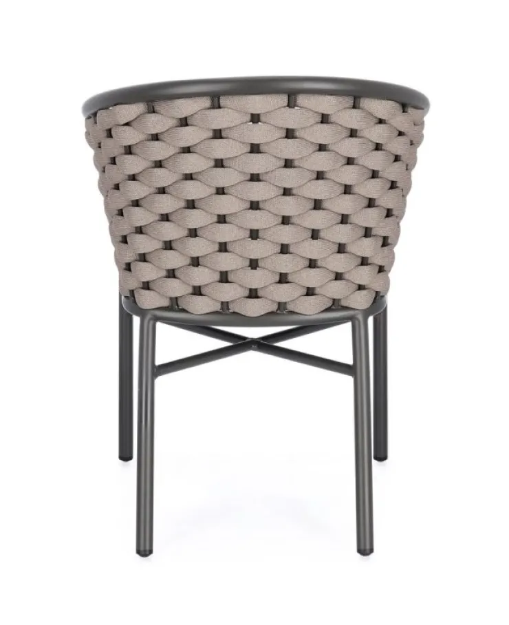 Sedie>Bizzotto SEDIA C-BR C-C MARGALIDA ANTRACITE/KHAKI