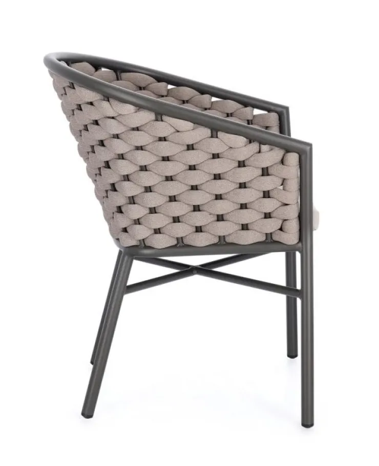 Sedie>Bizzotto SEDIA C-BR C-C MARGALIDA ANTRACITE/KHAKI