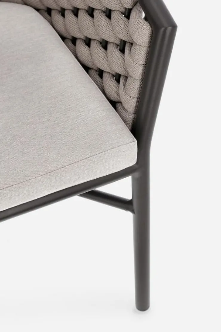Sedie>Bizzotto SEDIA C-BR C-C MARGALIDA ANTRACITE/KHAKI
