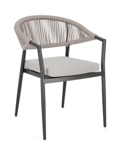 Sedie>Bizzotto SEDIA C-BR C-C MILLOR ANTRACITE/KHAKI