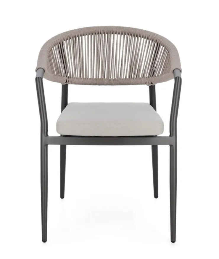 Sedie>Bizzotto SEDIA C-BR C-C MILLOR ANTRACITE/KHAKI
