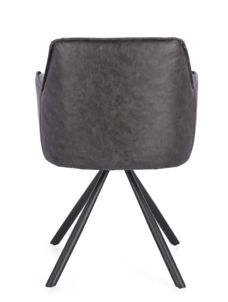 Sedie>Bizzotto SEDIA C-BR GIREV.BREVAL GRIGIO