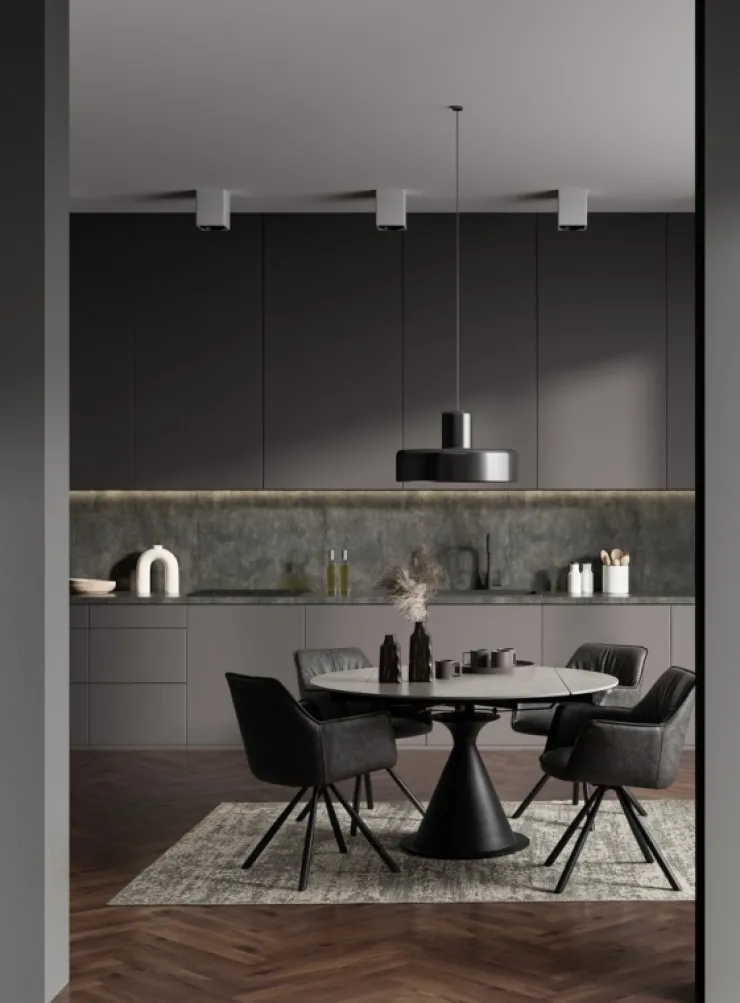 Sedie>Bizzotto SEDIA C-BR GIREV.BREVAL GRIGIO