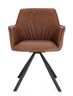 Sedie>Bizzotto SEDIA C-BR GIREV.BREVAL MARRONE CHIARO