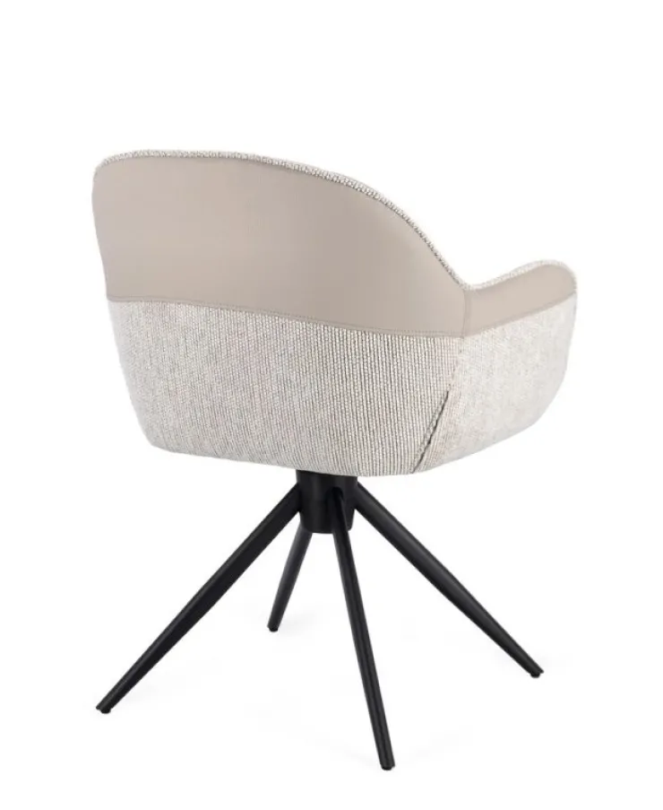 Sedie>Bizzotto SEDIA C-BR GIREVOLE ISOTTA BEIGE