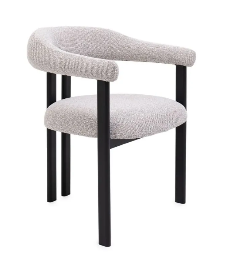 Sedie>Bizzotto SEDIA C-BR GIUDITTA NERO/GRIGIO
