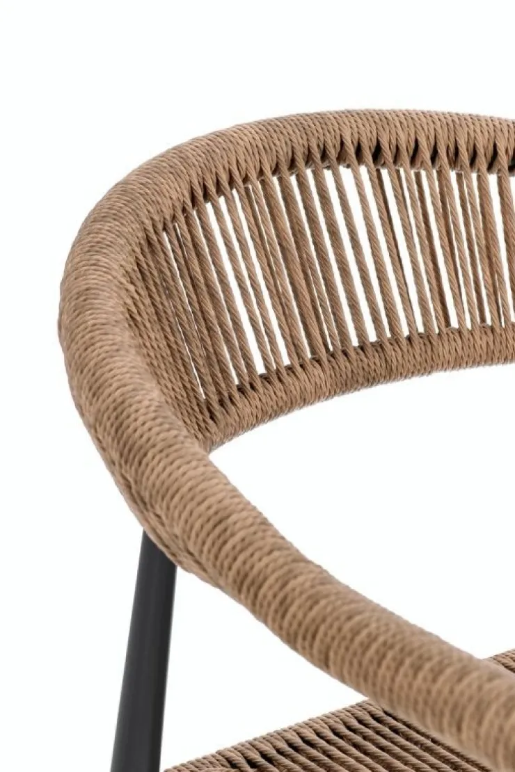 Sedie>Bizzotto SEDIA C-BR JANDIA ANTRACITE/NATURAL
