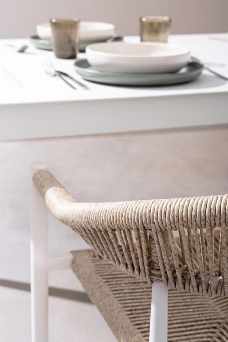 Sedie>Bizzotto SEDIA C-BR JANDIA BIANCO/BEIGE
